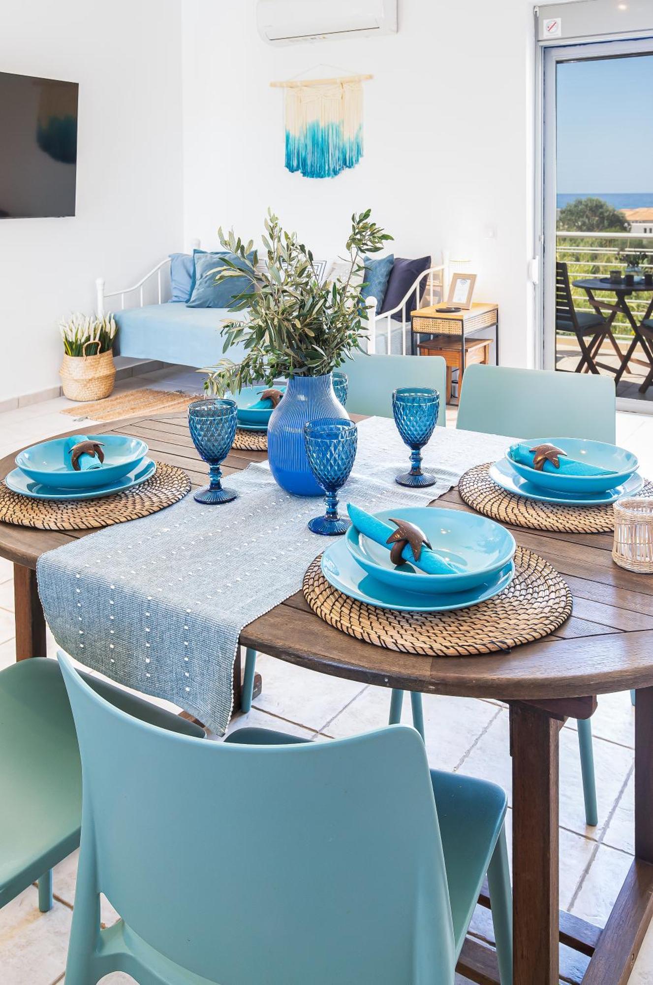 Appartement Maleme Yoga Blue à La Canée Extérieur photo